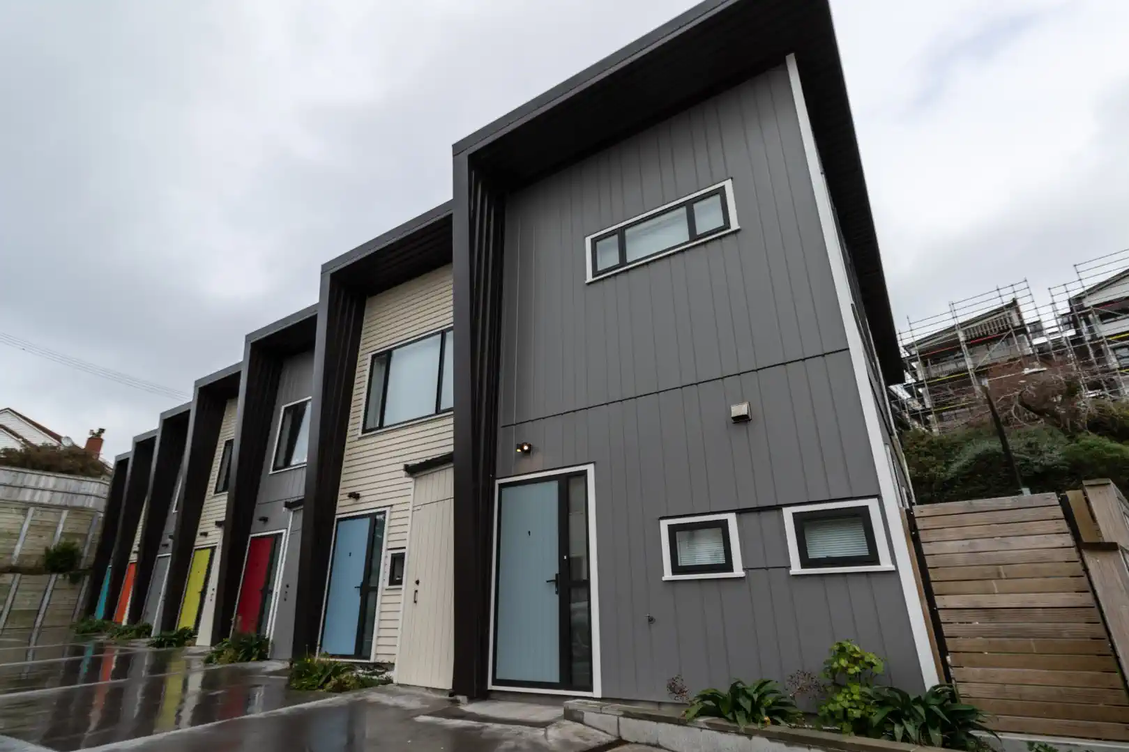 Corlett St Townhouses finished front